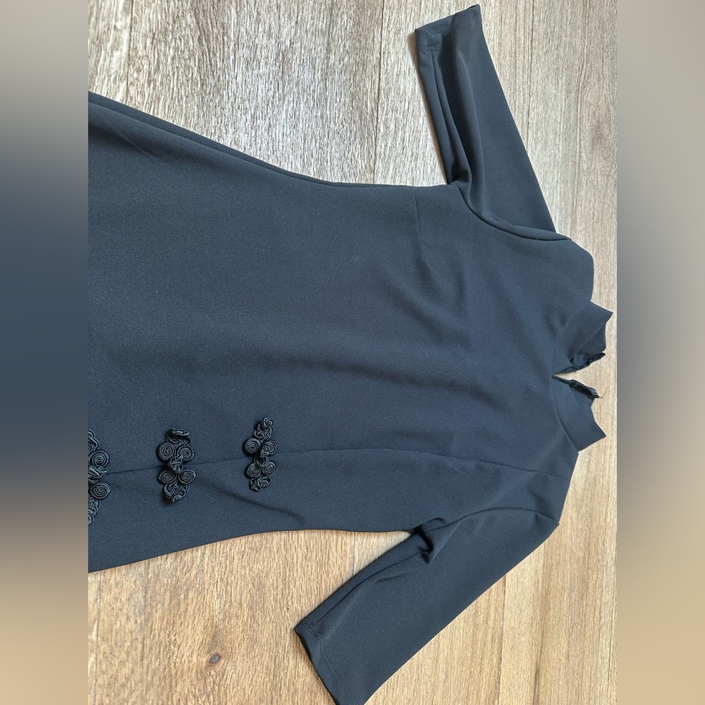 Chic Black Long Sleeve Dress